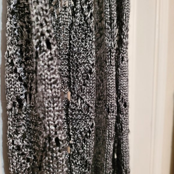 Metallic Silver Infinity Scarf - Picture 2 of 3